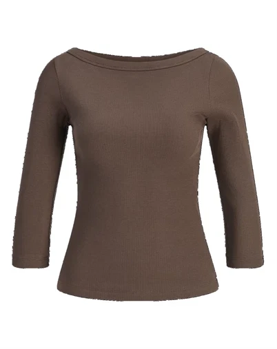 JJXX - JXFifi Boatneck Top - Bracken